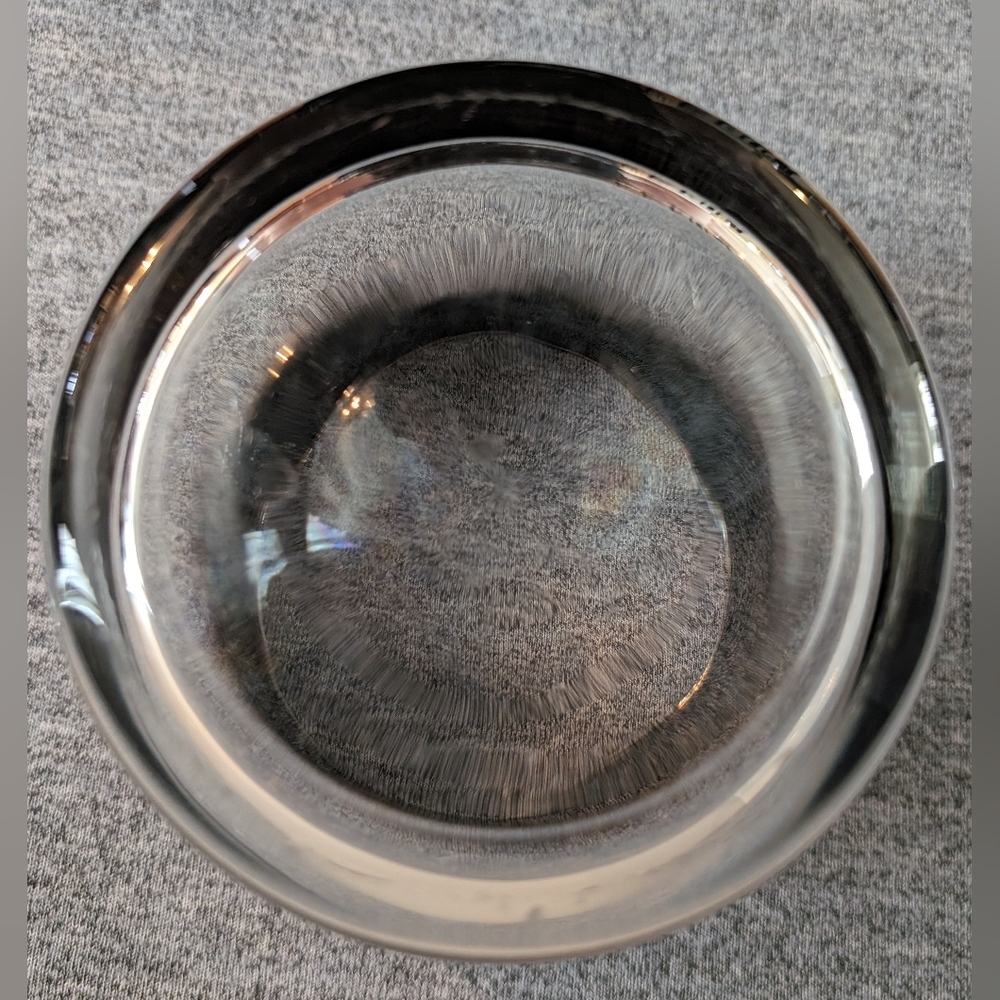 Queen's Lusterware, Vitreon Ice Bucket with Silver Fade, Raised Floral P… - Picture 3 of 3